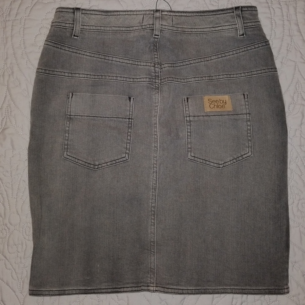 See By Chloe Zip Front Pencil Skirt